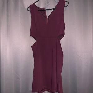 Plum purple cocktail dress